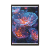 Galactic Blossom: Neon Space Nature - 4K Ultra HD Anime Art Print