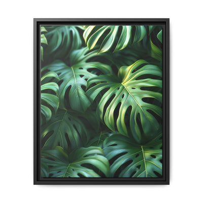 Floating Monstera Delight - Serene Nature Art Print