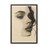 Japandi Minimalist Ink Portrait - Fine Art on Museum Grade Paper