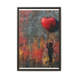 Banksy-Inspired Heart Balloon Graffiti Art Print