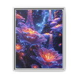 Stellar Botanica: Neon Space Flora - Museum Grade Art Print