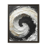 Yin Yang Impasto Swirls - Fine Art Monochrome Print