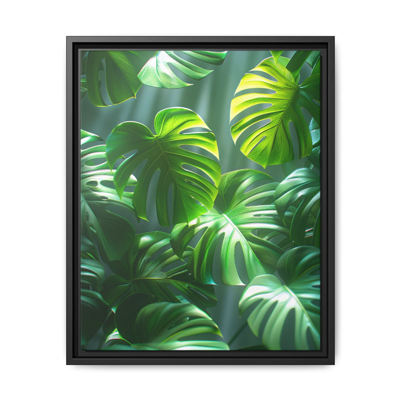 Floating Monstera Delicacy - Serene Nature Art Print