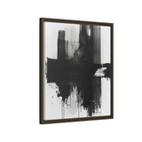 Abstract Dynamism: Bold Black Brushstrokes Fine Art Print