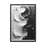 Yin Yang Swirl Abstract Art - High-Contrast Monochrome Print