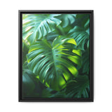 Floating Monstera Delight - Serene Nature Art Print