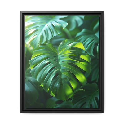 Floating Monstera Delight - Serene Nature Art Print