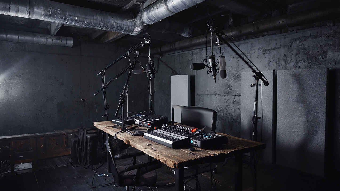 A visual of recording set