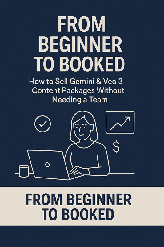 From Beginner to Booked: How to Sell Gemini & Veo 3 Content Packages Without Needing a Team
