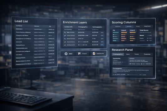 Lead Scraping & Sales Intelligence Architect Lead Research and Sales Intelligence Framework