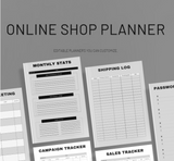 Online Shop Planner Mockups
