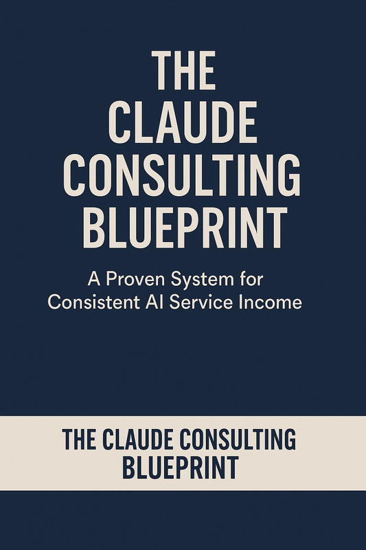 The Claude Consulting Blueprint A Proven System for Consistent AI Service Income
