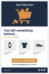 Abandoned Cart Sequence Claude Skill — Klaviyo Email Template