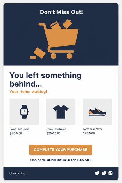 Abandoned Cart Sequence Claude Skill — Klaviyo Email Template