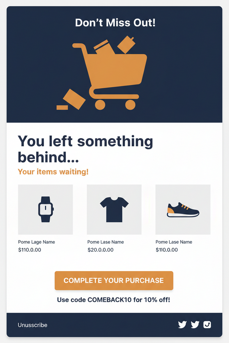 Abandoned Cart Sequence Claude Skill — Klaviyo Email Template
