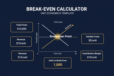 Break-Even Calculator Claude Skill — Unit Economics Template
