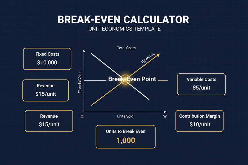 Break-Even Calculator Claude Skill — Unit Economics Template