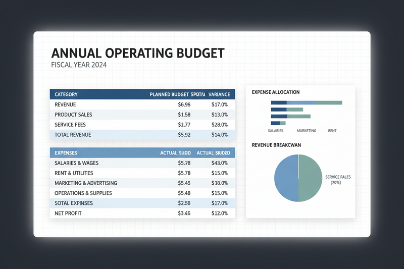 Budget Template Claude Skill — Annual Operating Budget