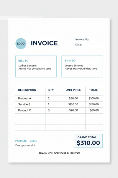 Claude Skill: Invoice Template