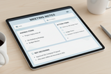 Claude Skill: Meeting Notes Organizer