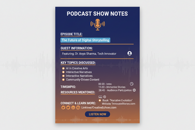 Claude Skill: Podcast Show Notes
