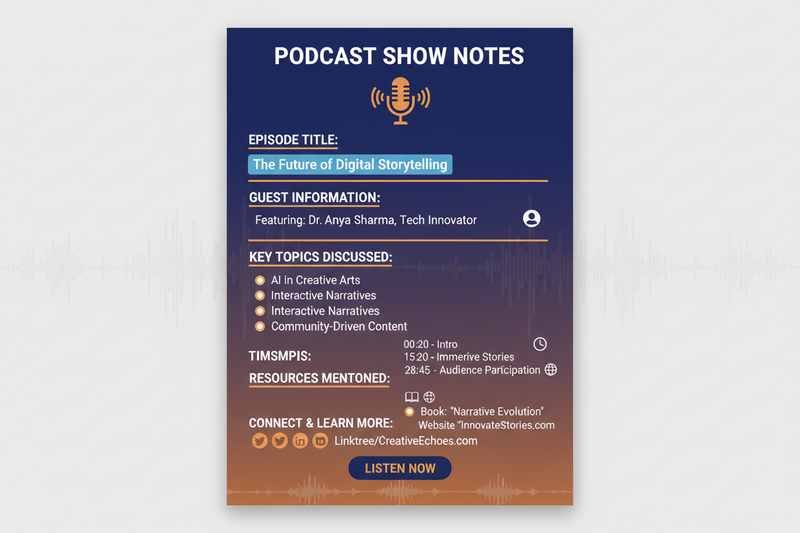 Claude Skill: Podcast Show Notes
