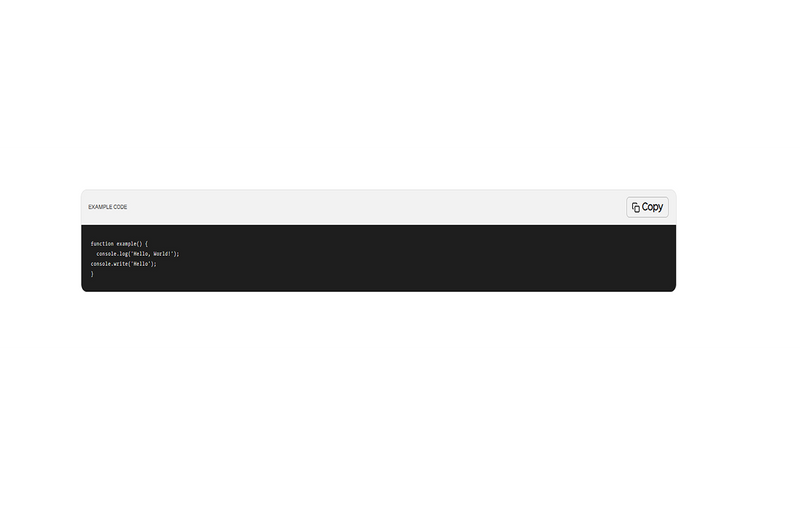 CONTENT CODE BLOCK