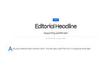 CONTENT EDITORIAL LAYOUT