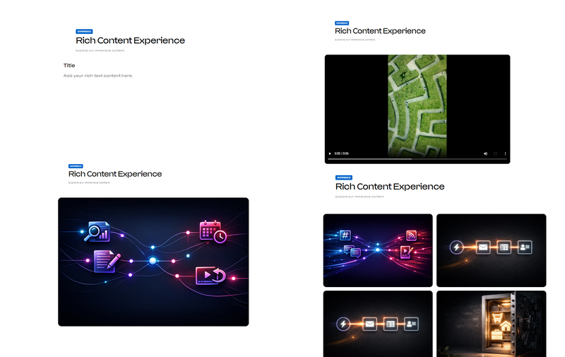CONTENT RICH EXPERIENCE