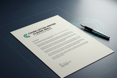 Cover Letter Writer Claude Skill — Job Application Template