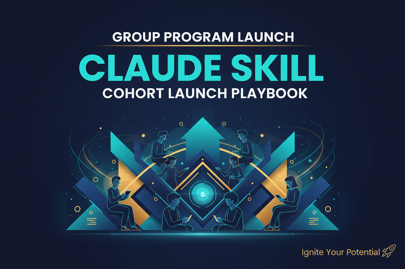 Group Program Launch Claude Skill — Cohort Launch Playbook
