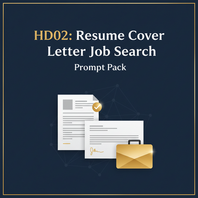 High-Demand Prompt Pack HD02: Resume Cover Letter Job Search