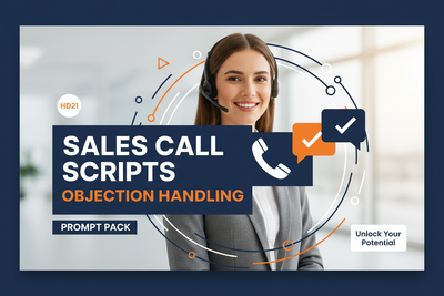High-Demand Prompt Pack HD21: Sales Call Scripts Objection Handling