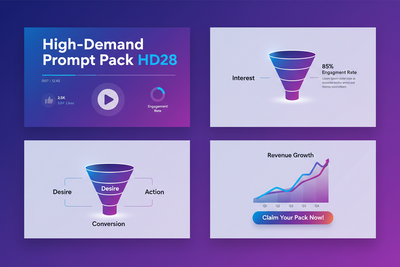 High-Demand Prompt Pack HD28: Webinar Funnel VSL Slide Deck