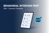 Interview Prep Claude Skill — Behavioral Question Template