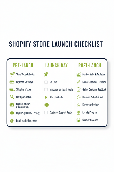 Shopify Launch Checklist Claude Skill — Store Launch Template