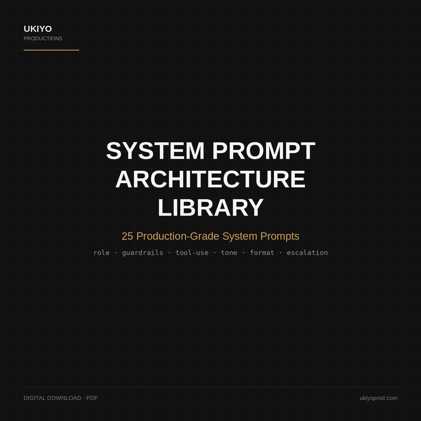 Ukiyo System Prompt Architecture Library cover