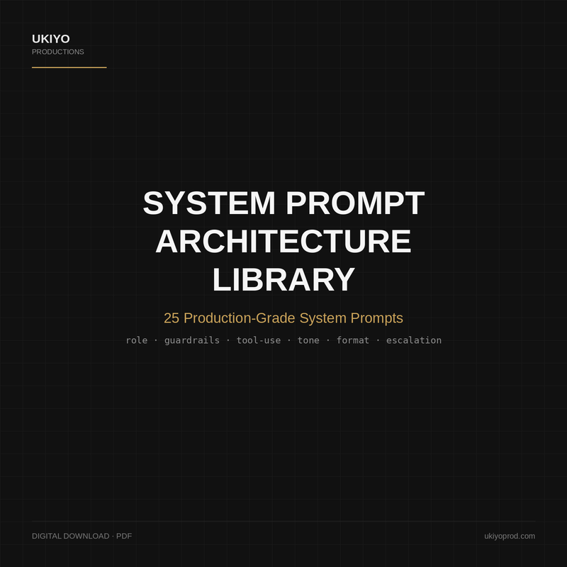Ukiyo System Prompt Architecture Library cover