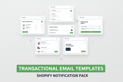 Transactional Email Templates Claude Skill — Shopify Notification Pack
