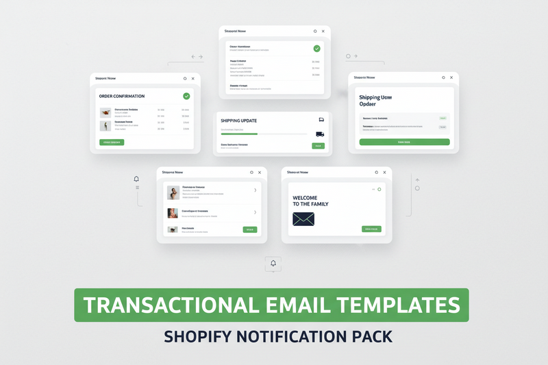 Transactional Email Templates Claude Skill — Shopify Notification Pack