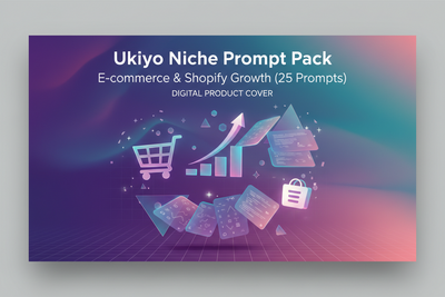 Ukiyo Niche Prompt Pack: E-commerce & Shopify Growth (25 Prompts)