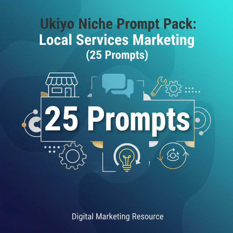 Ukiyo Niche Prompt Pack: Local Services Marketing (25 Prompts)