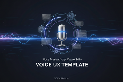 Voice Assistant Script Claude Skill — Voice UX Template