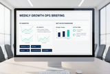 Weekly Growth Ops Briefing KPI Narrative and Next Moves Framework